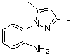 structure of CAS# 60418-47-5, 3,5-二甲基-1-(2-氨基苯基)吡唑