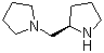 structure of CAS# 60419-23-0, (R)-(-)-1-(2-吡咯烷基甲基)吡咯烷