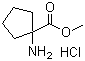 structure of CAS# 60421-23-0, 1-氨基环戊烷羧酸甲酯盐酸盐