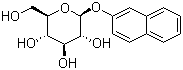 structure of CAS# 6044-30-0, 2-萘基 beta-D-吡喃葡萄糖苷