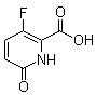structure of CAS# 604774-05-2, 3-Fluoro-1,6-dihydro-6-oxo-2-pyridinecarboxylic acid