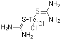 二(硫脲-S)二氯化碲分子结构 (CAS 60490-59-7)