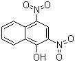 structure of CAS# 605-69-6, 2,4-二硝基-1-萘酚