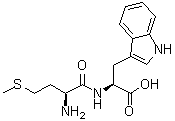 L-蛋氨酰-L-色氨酸分子结构 (CAS 60535-02-6)