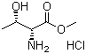 D-苏氨酸甲酯盐酸盐分子结构 (CAS 60538-15-0)