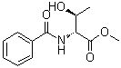 N-苯甲酰基-D-苏氨酸甲酯分子结构 (CAS 60538-16-1)