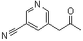 CAS # 605681-10-5, 5-(2-Oxopropyl)-3-pyridinecarbonitrile, (5-Cyano-3-pyridyl)acetone