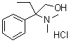 CAS # 60577-23-3, beta-(Dimethylamino)-beta-ethylbenzeneethanol hydrochloride