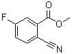 structure of CAS# 606080-43-7, 2-氰基-5-氟苯甲酸甲酯