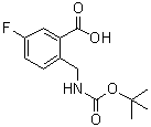 CAS 登录号：606080-59-5, 2-[[(叔丁氧羰基)氨基]甲基]-5-氟苯甲酸