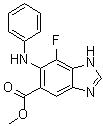 CAS # 606093-59-8, Methyl 7-fluoro-6-(phenylamino)-1H-benzimidazole-5-carboxylate