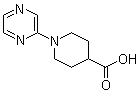 1-(2-吡嗪基)-4-哌啶甲酸分子结构 (CAS 606104-21-6)