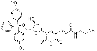 CAS # 606126-32-3, 5-[(1E)-3-[(2-Aminoethyl)amino]-3-oxo-1-propen-1-yl]-5'-O-[bis(4-methoxyphenyl)phenylmethyl]-2'-deoxyuridine