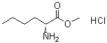 structure of CAS# 60687-33-4, D-Norleucine methyl ester hydrochloride