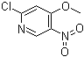 2-氯-4-甲氧基-5-硝基吡啶分子结构 (CAS 607373-83-1)