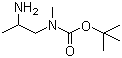 N-(2-氨基丙基)-N-甲基氨基甲酸叔丁酯分子结构 (CAS 607380-78-9)