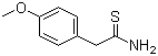 structure of CAS# 60759-02-6, 2-(4-甲氧基苯基)硫代乙酰胺