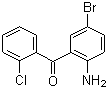 structure of CAS# 60773-49-1, 2-Amino-5-bromine-2'-chloro benzophenone