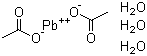 structure of CAS# 6080-56-4, 乙酸铅三水合物