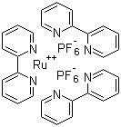 Tris(2,2'-bipyridine)ruthenium bis(hexafluorophosphate) molecular structure (CAS 60804-74-2)