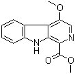 structure of CAS# 60807-25-2, 4-甲氧基-1-甲氧基羰基-beta-咔啉