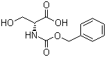 structure of CAS# 6081-61-4, N-苄氧羰基-D-丝氨酸