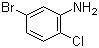 3-溴-6-氯苯胺分子结构 (CAS 60811-17-8)