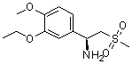 (alphaS)-3-乙氧基-4-甲氧基-alpha-[(甲基磺酰基)甲基]-苯甲胺分子结构 (CAS 608141-42-0)