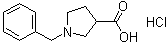 structure of CAS# 608142-09-2, 1-苄基-3-吡咯烷羧酸盐酸盐