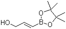 (E)-3-(4,4,5,5-四甲基-1,3,2-二氧杂戊硼烷-2-基)-2-丙烯-1-醇分子结构 (CAS 608534-39-0)