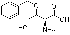 O-(苯甲基)-L-苏氨酸盐酸盐分子结构 (CAS 60856-51-1)