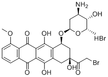 structure of CAS# 60873-68-9, Doxorubicin Hydrobromide EP Impurity C