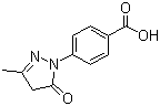 1-(4-羧基苯基)-3-甲基-5-吡唑酮分子结构 (CAS 60875-16-3)