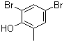 structure of CAS# 609-22-3, 2,4-二溴-6-甲基苯酚