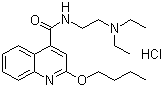 structure of CAS# 61-12-1, 盐酸地布卡因