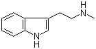 structure of CAS# 61-49-4, 3-(2-Methylaminoethyl)indole