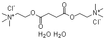structure of CAS# 6101-15-1, 氯化丁二酰胆碱二水合物