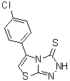 5-(4-氯苯基)噻唑并[2,3-c]-1,2,4-三唑-3(2H)-硫酮分子结构 (CAS 610276-80-7)