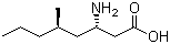 (3S,5R)-3-氨基-5-甲基辛酸分子结构 (CAS 610300-07-7)