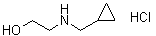 2-[(环丙基甲基)氨基]乙醇盐酸盐分子结构 (CAS 610309-67-6)