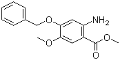 2-氨基-4-苄氧基-5-甲氧基苯甲酸甲酯分子结构 (CAS 61032-42-6)