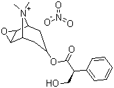 structure of CAS# 6106-46-3, (-)-Scopolamine methyl nitrate