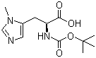 structure of CAS# 61070-22-2, N-[(tert-Butoxy)carbonyl]-3-methyl-L-histidine