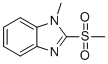 1-甲基-2-(甲基磺酰基)-1H-苯并咪唑分子结构 (CAS 61078-14-6)