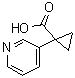 structure of CAS# 610791-39-4, 1-(3-吡啶基)环丙烷羧酸
