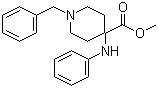 CAS 登录号：61085-60-7, 1-苄基-4-(苯基氨基)哌啶-4-羧酸甲酯