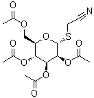 structure of CAS# 61145-39-9, Cyanomethyl 2,3,4,6-tetra-O-acetyl-1-thio-alpha-D-mannopyranoside