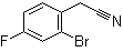 2-溴-4-氟苯乙腈分子结构 (CAS 61150-58-1)