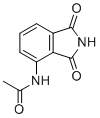 3-乙酰氨基邻苯二甲酰亚胺分子结构 (CAS 6118-65-6)