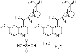 硫酸奎宁分子结构 (CAS 6119-70-6)